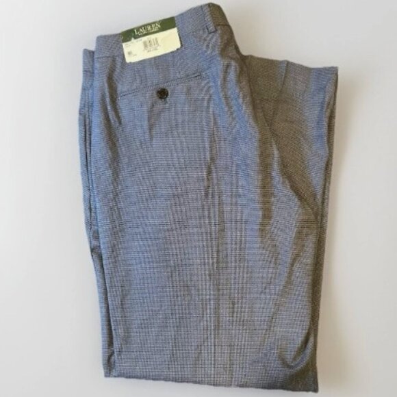 NEW Lauren Ralph Lauren UltraFlex Total Comfort Dress Pants Men’s 38 x 30 Blue - Picture 1 of 9
